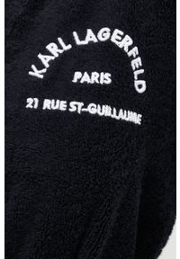 Karl Lagerfeld szlafrok 225W2190 kolor czarny. Kolor: czarny. Materiał: materiał. Długość rękawa: długi rękaw. Długość: długie #5