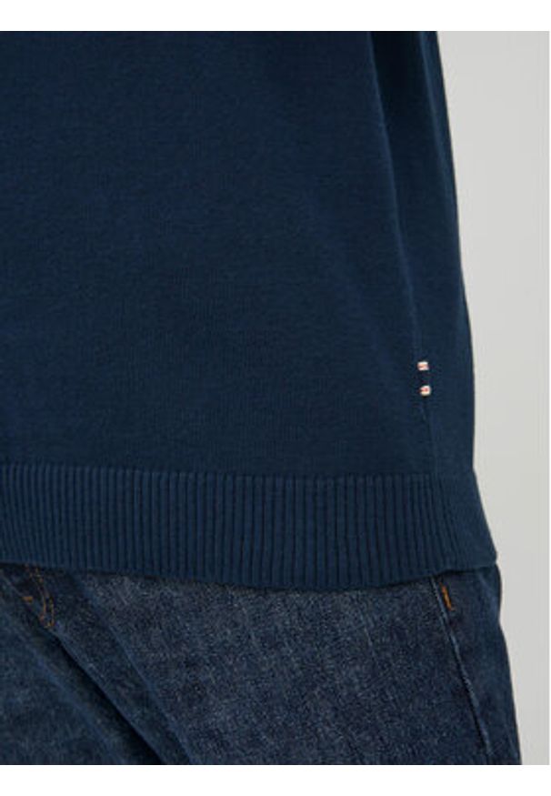 Jack & Jones Sweter 12137190 Granatowy Regular Fit. Kolor: niebieski. Materiał: bawełna