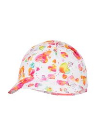 Broel czapka dziecięca kolor różowy wzorzysta. Kolor: różowy