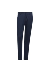 Spodnie do golfa męskie Adidas Go-To 5-Pocket Golf Pants. Kolor: niebieski. Materiał: materiał, dzianina. Sport: golf