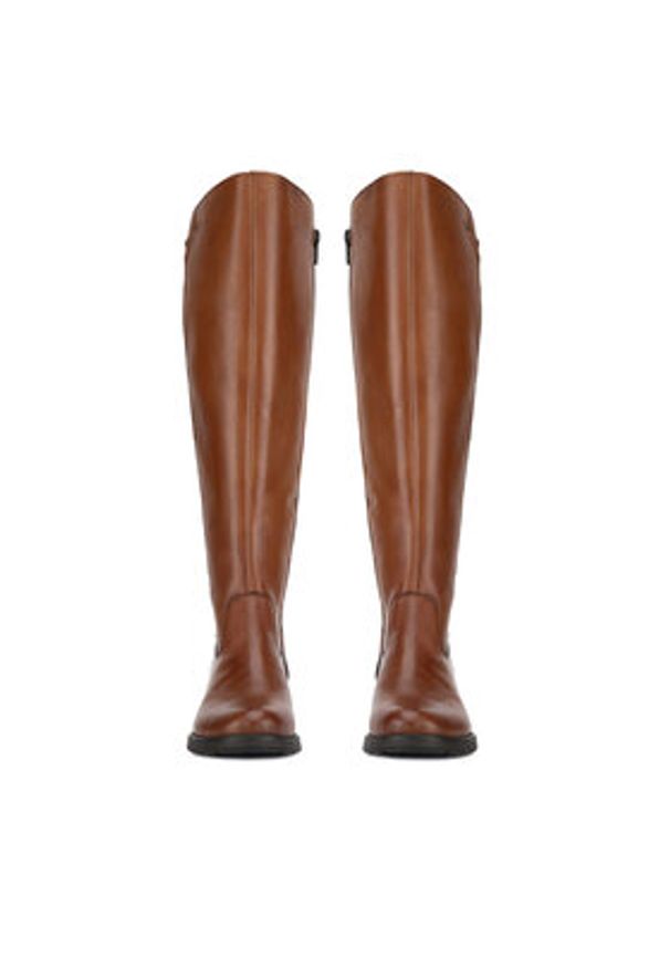 Rieker Kozaki Z9591-23 Brązowy. Kolor: brązowy. Materiał: skóra