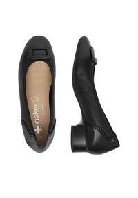 Rieker Czółenka 43453-00 Czarny. Kolor: czarny. Materiał: skóra #4