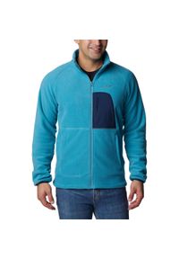 columbia - Polarowy sweter męski Columbia Rapid Expedition Full Zip Fleece. Kolor: niebieski. Materiał: polar