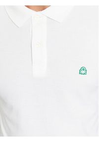 United Colors of Benetton - United Colors Of Benetton Polo 3089J3204 Biały Regular Fit. Typ kołnierza: polo. Kolor: biały. Materiał: bawełna #5