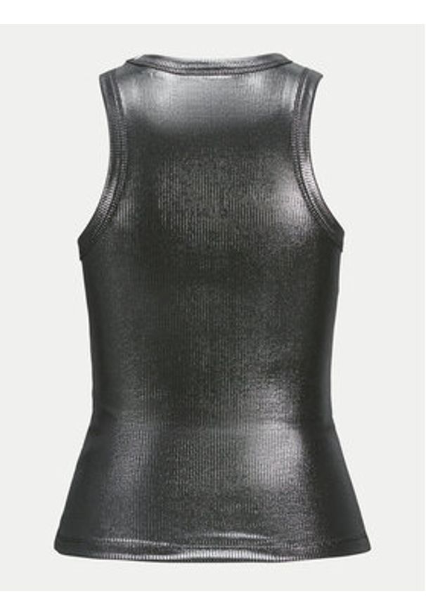 JJXX Top Forest 12266215 Srebrny Slim Fit. Kolor: srebrny. Materiał: syntetyk