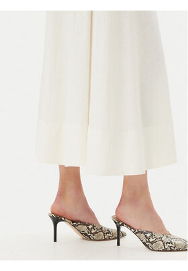 YAS Spódnica maxi Flaxy 26036370 Biały Regular Fit. Kolor: biały. Materiał: wiskoza, len