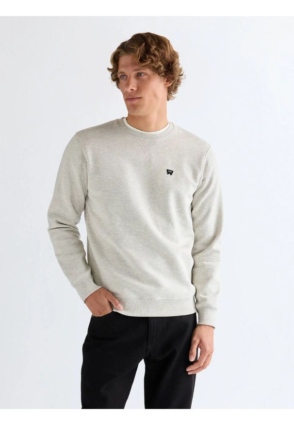 Wrangler - MESKA BLUZA WRANGLER SIGN OFF CREW OAT MEL 112378030