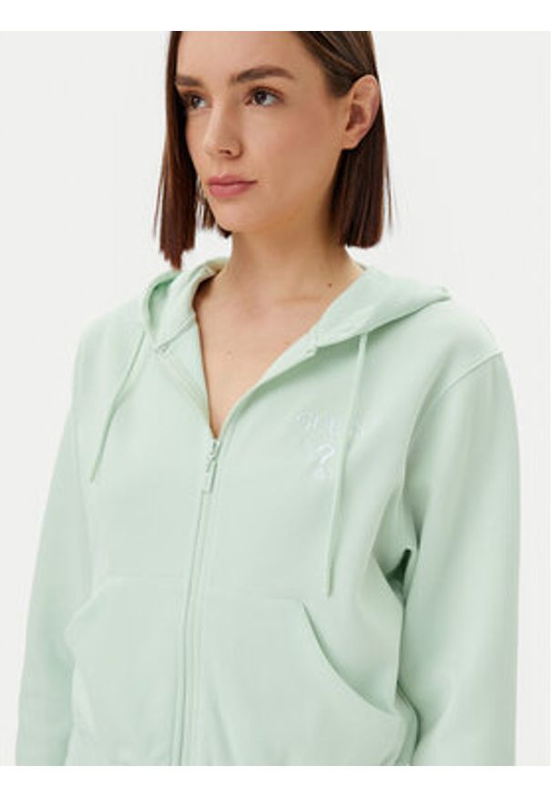 Guess Bluza V5RQ20 KC3D2 Zielony Regular Fit. Kolor: zielony. Materiał: syntetyk