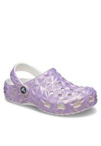 Crocs Klapki Classic Iridescent Geo Clog 209841 Fioletowy. Kolor: fioletowy #4