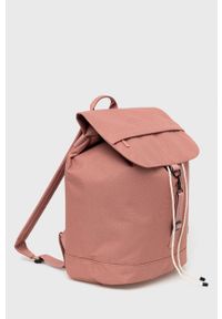 Lefrik plecak damski kolor różowy duży gładki. Kolor: różowy. Materiał: materiał. Wzór: gładki #3