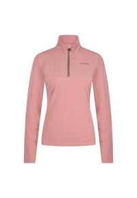 HV POLO - Damska techniczna koszulka jeździecka HV Polo Lumi. Typ kołnierza: polo. Kolor: czerwony, różowy, wielokolorowy. Długość rękawa: długi rękaw