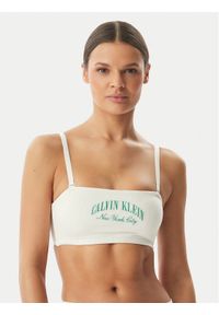 Calvin Klein Underwear Biustonosz top LV00QF8710 Kremowy. Kolor: kremowy. Materiał: bawełna #1