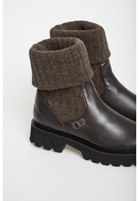 Botki damskie skórzane CESARE CASADEI. Materiał: skóra #3