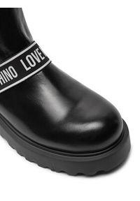 Love Moschino - LOVE MOSCHINO Sztyblety JA24104G1LIA0000 Czarny. Kolor: czarny. Materiał: skóra #7