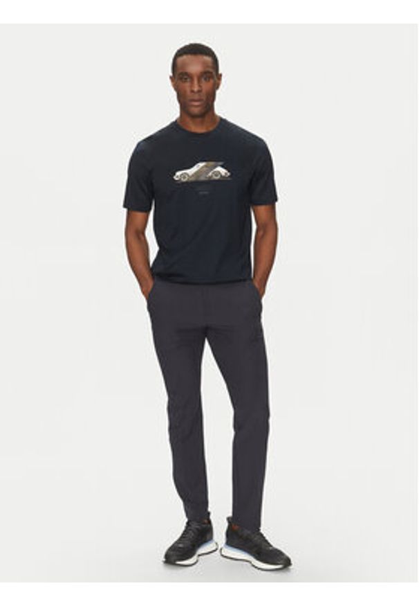 BOSS T-Shirt C-Thompson 71_PS 50531455 Granatowy Regular Fit. Kolor: niebieski. Materiał: bawełna