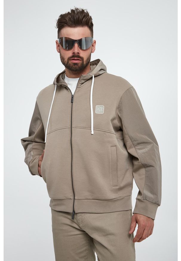Armani Exchange - Bluza męska z kapturem ARMANI EXCHANGE. Typ kołnierza: kaptur