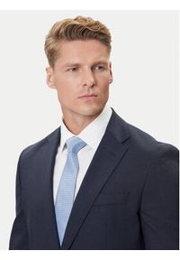 BOSS Garnitur C-Huge 50551777 Granatowy Slim Fit. Kolor: niebieski. Materiał: wełna #7