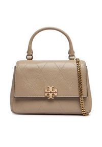 Tory Burch Torebka Charlie Quilted Mini Top Handle Chain Wallet 186032 Beżowy. Kolor: beżowy. Materiał: skórzane #6