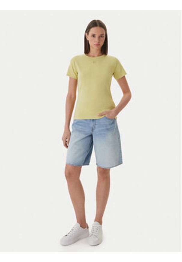Hugo - HUGO T-Shirt Deloris 50512002 Zielony jasny Regular Fit. Kolor: zielony. Materiał: bawełna