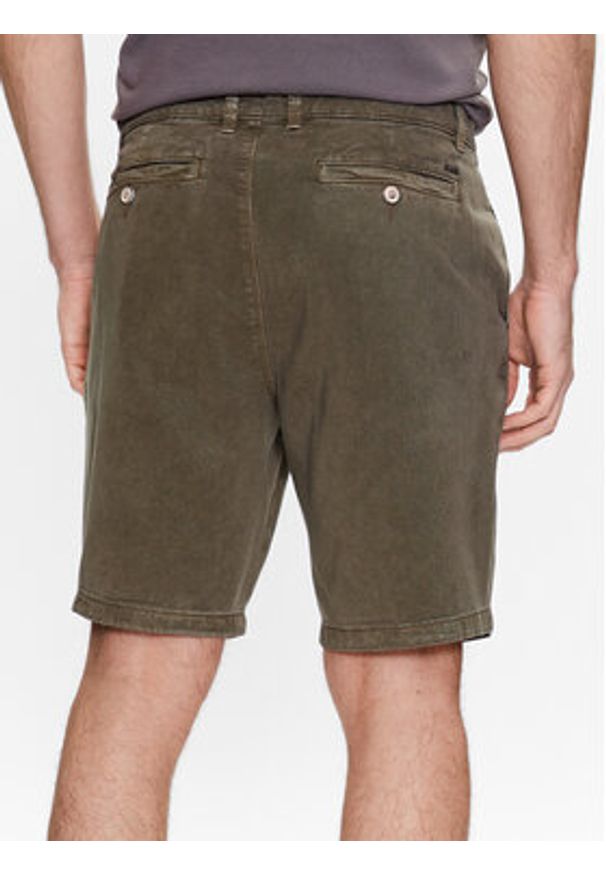 INDICODE Szorty materiałowe Vino 70-644 Khaki Regular Fit. Kolor: brązowy. Materiał: syntetyk