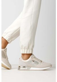 MEXX - Mexx sneakersy Fleur kolor beżowy MXK039902W. Nosek buta: okrągły. Zapięcie: sznurówki. Kolor: beżowy. Materiał: guma #4