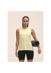 CASALL - Damska Koszulka Sportowa Casall Soft Tank Top Fitness Joga. Kolor: żółty. Materiał: tkanina. Sport: fitness, joga i pilates