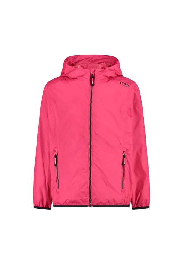Dziewczęca wodoodporna kurtka z kapturem CMP. Typ kołnierza: kaptur. Kolor: niebieski, wielokolorowy, różowy