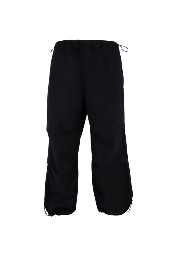 Spodnie Urban Classics Popline Parachute. Kolor: czarny. Materiał: bawełna