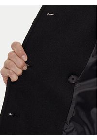 Morgan Płaszcz wełniany 242-GEVA Czarny Regular Fit. Kolor: czarny. Materiał: wełna, syntetyk #5