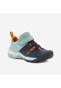 quechua - Buty turystyczne dla dzieci Quechua Crossrock. Kolor: zielony, szary, wielokolorowy. Materiał: kauczuk. Szerokość cholewki: normalna. Sport: wspinaczka, turystyka piesza