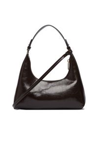 Calvin Klein Torebka Foil Logo Glossy Conv Shoulder B LV04F3737G Brązowy. Kolor: brązowy. Materiał: skórzane #3