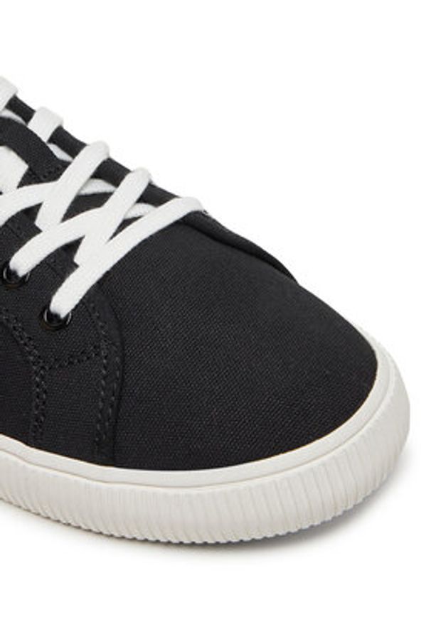 Calvin Klein Jeans Tenisówki Ess Vulc Low Mg Canvas YM0YM01209 Czarny. Kolor: czarny. Materiał: materiał