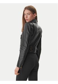 Elisabetta Franchi Kurtka skórzana GD-57Z-61E2-V1490 Czarny Regular Fit. Kolor: czarny. Materiał: skóra #4