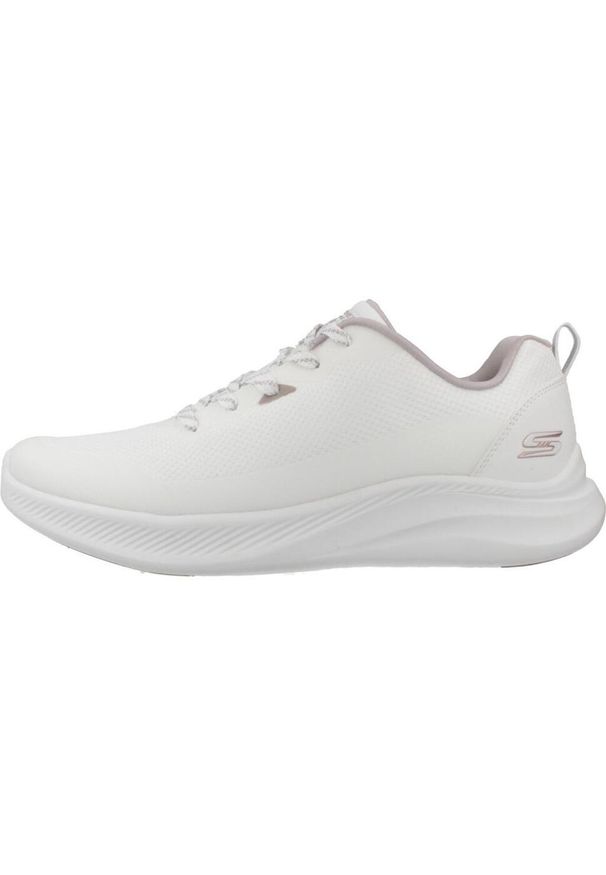 skechers - Kapcie SKECHERS BOBS MODE FLEX Biały. Kolor: biały. Materiał: syntetyk, tkanina. Styl: sportowy