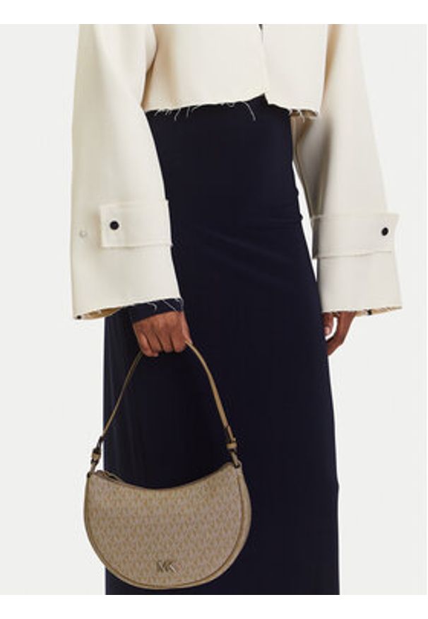MICHAEL Michael Kors Torebka Kyla 32T5T8QU1B Beżowy. Kolor: beżowy. Materiał: skórzane