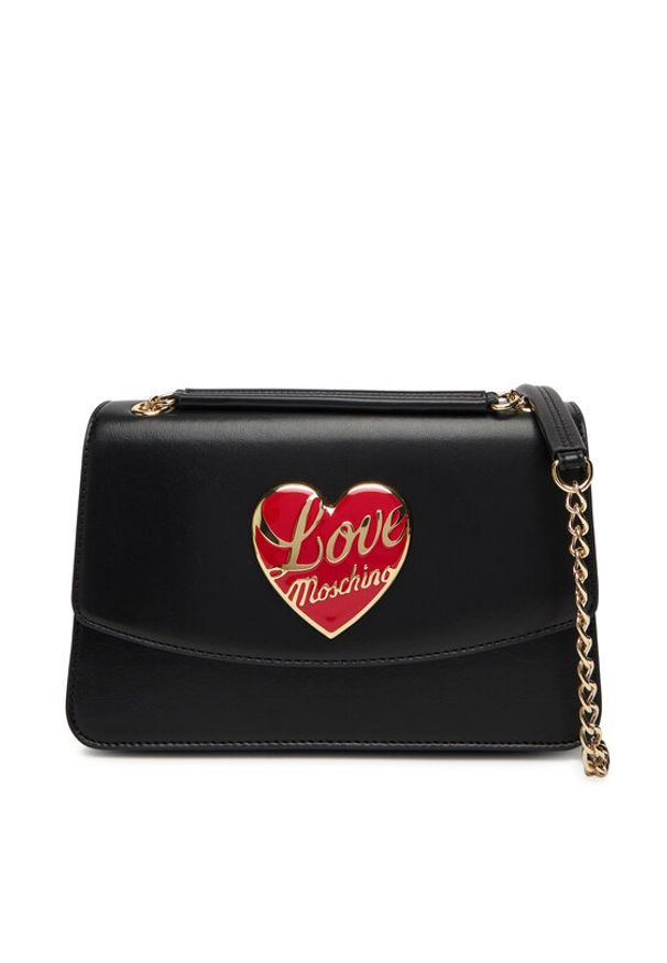 Love Moschino - LOVE MOSCHINO Torebka JC4184PP1NLP0000 Czarny. Kolor: czarny. Materiał: skórzane
