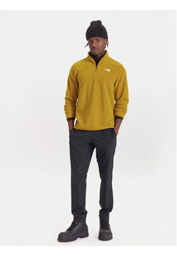 The North Face Polar Glacier NF0A8D0Q Żółty Regular Fit. Kolor: żółty. Materiał: syntetyk