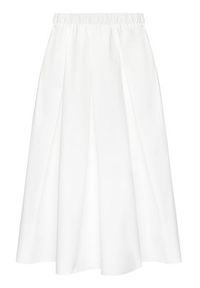 Imperial Spódnica trapezowa GGJ4BBD Biały Regular Fit. Kolor: biały. Materiał: bawełna #3