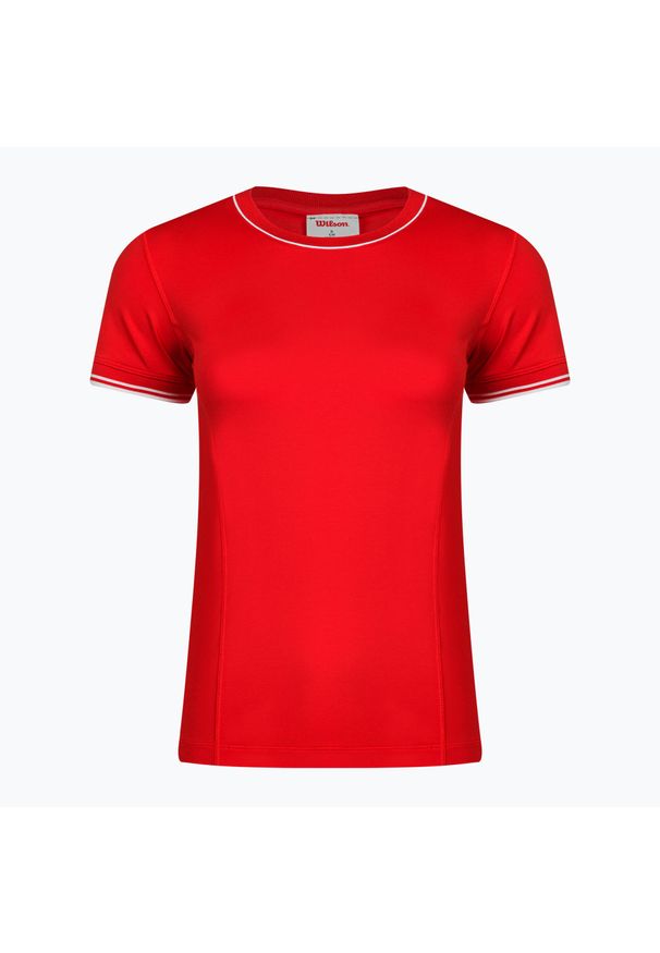 Koszulka damska Wilson Team Seamless. Kolor: biały, wielokolorowy, pomarańczowy