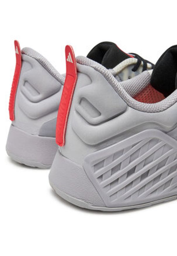 Adidas - adidas Buty na siłownię Dropset 3 GFX ID8659 Szary. Kolor: szary. Materiał: mesh, materiał. Sport: fitness