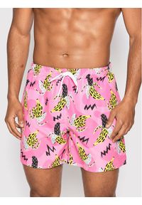 Mr. GUGU & Miss GO Szorty kąpielowe Crazy Bananas Różowy Regular Fit. Kolor: różowy. Materiał: syntetyk #1