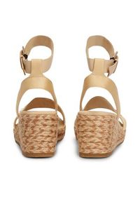 TOMMY HILFIGER - Tommy Hilfiger Espadryle Colorful Wedge Satin Sandal FW0FW07913 Beżowy. Kolor: beżowy #2