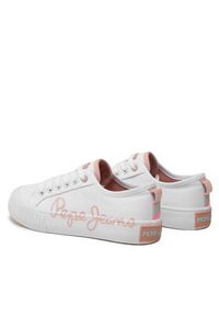 Pepe Jeans Sneakersy Ottis Log G PGS30577 Biały. Kolor: biały. Materiał: materiał #4