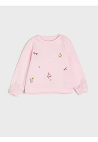 Sinsay - Bluza - różowy. Kolor: różowy. Wzór: aplikacja #1