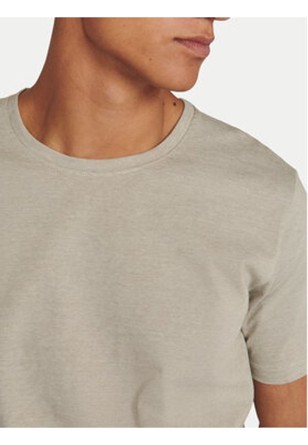 Matinique T-Shirt 30203907 Beżowy Regular Fit. Kolor: beżowy. Materiał: bawełna
