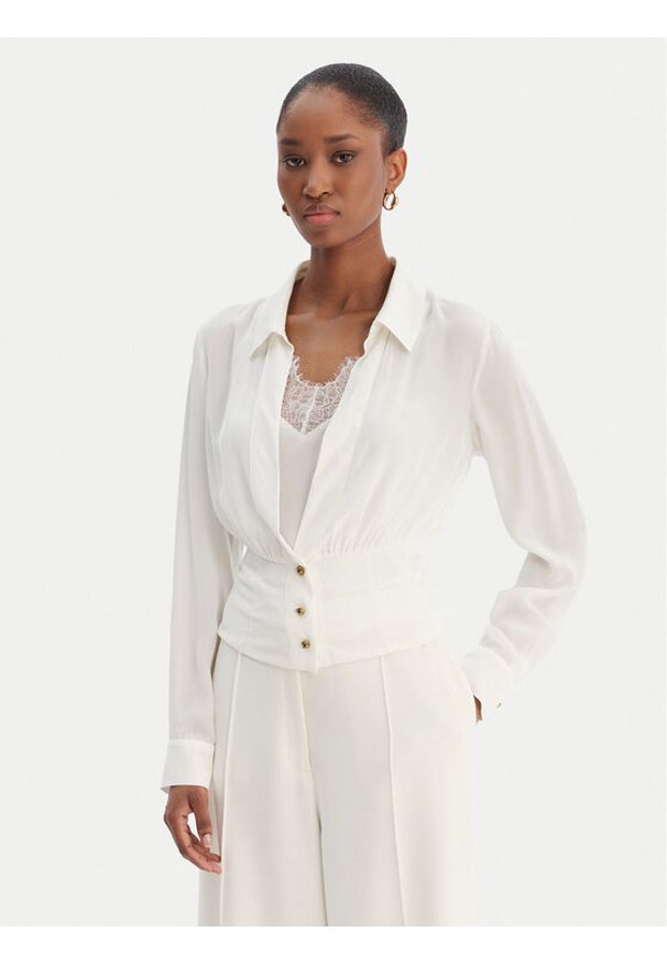 Marciano Guess Koszula 6RGH16 7443A Biały Regular Fit. Kolor: biały. Materiał: wiskoza, acetat
