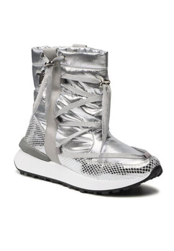 Togoshi Botki TG-18-07-000394 Srebrny. Kolor: srebrny. Materiał: skóra