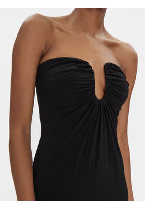 Pinko - PINKO Sukienka koktajlowa 105021 A2GS Czarny Regular Fit. Kolor: czarny. Materiał: syntetyk. Styl: wizytowy