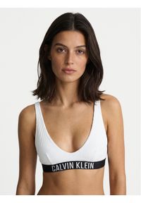 Calvin Klein Swimwear Góra od bikini LV00Q61211 Biały. Kolor: biały. Materiał: syntetyk #1