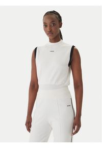 Guess Sweter 181078 Beżowy Classic Fit. Kolor: kremowy. Materiał: syntetyk #1